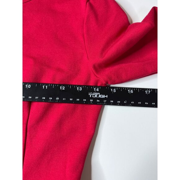 J.Crew Red Stretch Sheath Dress | Long Sleeve Knit Mini | Size 0 XS - Picture 6 of 7